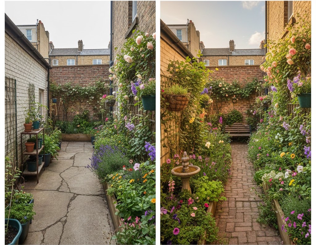 Cottage garden transformation