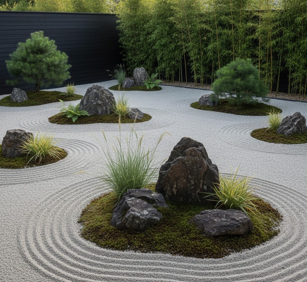 Japanese zen garden design